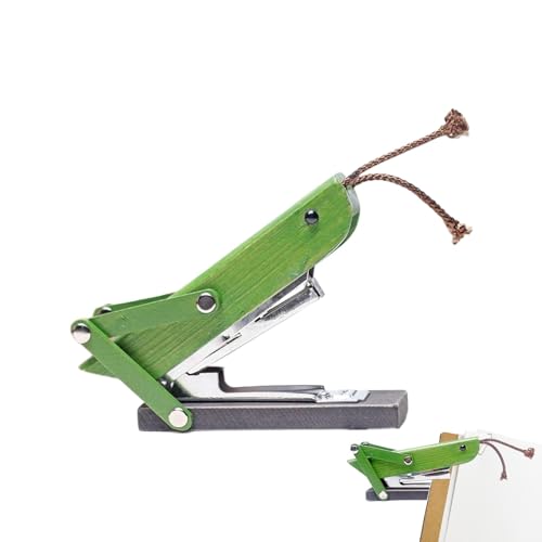 Bürohefter – in Tierform, Grashüpfer, grünes Holz, Schreibtischdekoration, Tierform, Grashüpfer, grünes Holz, Schreibtischdekoration für Schule, Büro, Schreibwaren Bürohefter – in Tierform, Grashüpfer, grünes Holz, Schreibtischdekoration, Tierform, Grashüpfer, grünes Holz, Schreibtischdekoration für Schule, Büro, Schreibwaren von Sirseon