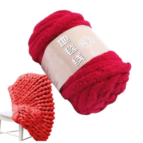 Deckengarn zum Häkeln, Häkelgarn Kit, Super Chunky Chenille Soft Garn, Chenille Häkeldecke Garn, Wollknäuel zum Basteln, Weiches Garn zum Häkeln, Fuzzy Polyestergarn für Hüte, Schuhe Deckengarn zum Häkeln, Häkelgarn Kit, Super Chunky Chenille Soft Garn, Chenille Häkeldecke Garn, Wollknäuel zum Basteln, Weiches Garn zum Häkeln, Fuzzy Polyestergarn für Hüte, Schuhe von Sirseon