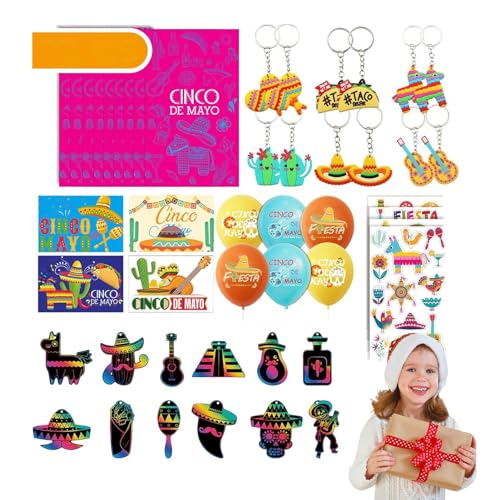 Sirseon Mexikanische Fiesta-Geschenke, 5. Mai-Dekorationen, mexikanische Fiesta-Gummi-Armbänder, Karnevalsbedarf, mexikanische Gastgeschenke, Dekorationen, Luau-Foto-Requisiten, Sirseon Mexikanische Fiesta-Geschenke, 5. Mai-Dekorationen, mexikanische Fiesta-Gummi-Armbänder, Karnevalsbedarf, mexikanische Gastgeschenke, Dekorationen, Luau-Foto-Requisiten, von Sirseon