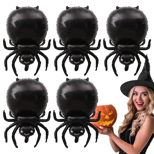 Spinnenballons Zubehör | Folienballons mit Spinne – Schwarze Spinne Foliendekorationen Tierthema Feier Kit für Halloween Dekoration Tag des Todes Spinnenballons Zubehör | Folienballons mit Spinne – Schwarze Spinne Foliendekorationen Tierthema Feier Kit für Halloween Dekoration Tag des Todes von Sirseon