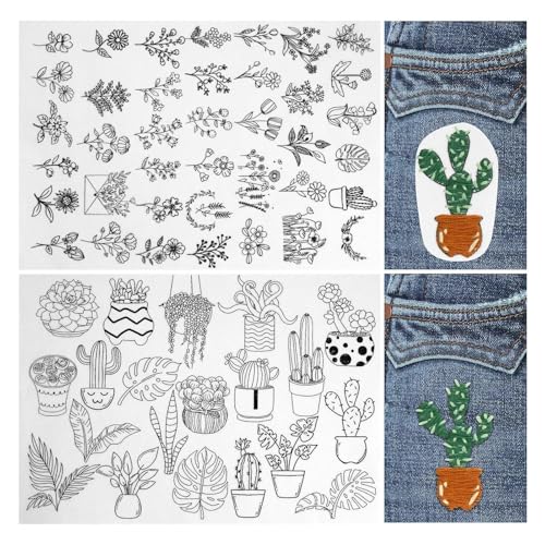 Stickmuster wasserlöslich | auflösbares Stickpapier Stickmuster – Handstickmuster für Baumwolle, Leinen, Seide, Familie, Freunde, Heimdekoration Stickmuster wasserlöslich | auflösbares Stickpapier Stickmuster – Handstickmuster für Baumwolle, Leinen, Seide, Familie, Freunde, Heimdekoration von Sirseon