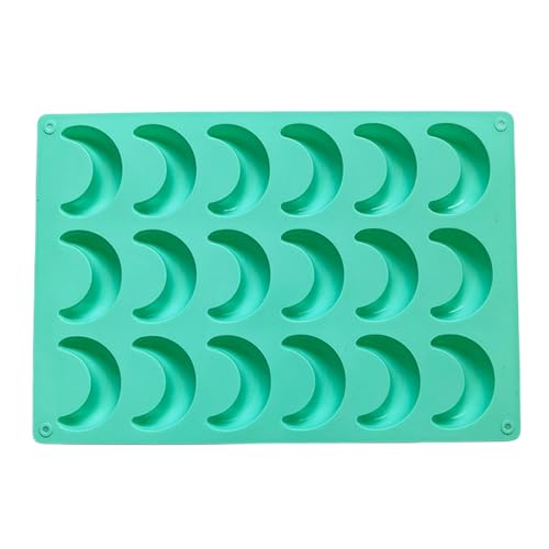 Vanillekipferl Backform, Cake Mould Chocolate, Formen Silikon Schokoladenform, Backblech Antihaft, Silikon-Pudding-Gelee-Eiswürfelform, Halbmondform Mit 18 Mulden, Schokoladen-Dekorationsform von Sirseon