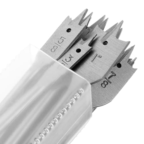 Sirxlevcy 13-Teiliges Spatenbohrer-Set, Paddel-Flachbohrer Aus Legiertem Stahl, Flacher Holzlochschneider für die Holzbearbeitung, Verschiedene Bohrer Sirxlevcy 13-Teiliges Spatenbohrer-Set, Paddel-Flachbohrer Aus Legiertem Stahl, Flacher Holzlochschneider für die Holzbearbeitung, Verschiedene Bohrer von Sirxlevcy