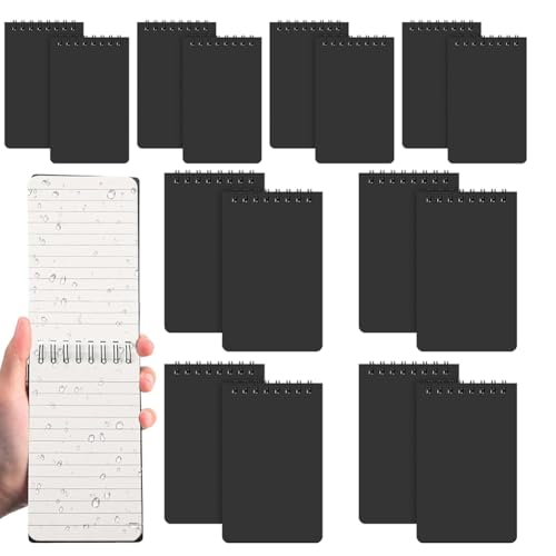 Sirxlevcy 16-Teiliges Wasserdichtes Notizbuch, 7,6 X 12,7 Cm, Wetterfest, Spiral-Taschennotizblock, Schreiben im Regen, Wasserdichter Notizblock Sirxlevcy 16-Teiliges Wasserdichtes Notizbuch, 7,6 X 12,7 Cm, Wetterfest, Spiral-Taschennotizblock, Schreiben im Regen, Wasserdichter Notizblock von Sirxlevcy