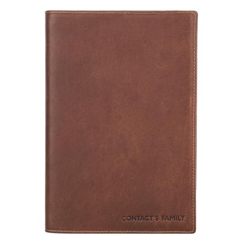Sirxlevcy Retro-Leder-Buchhülle, Schutzhülle mit Stifthalter, Business-Notizblock, Notizbuch, Bücherhülle, Büro, Schulbedarf, Langlebig, A5 Sirxlevcy Retro-Leder-Buchhülle, Schutzhülle mit Stifthalter, Business-Notizblock, Notizbuch, Bücherhülle, Büro, Schulbedarf, Langlebig, A5 von Sirxlevcy