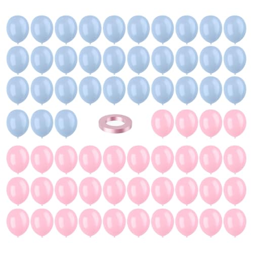 Sirxlevcy Rosa und Blaue Latexballons, 67 Stück 12 Rosa-Blaue Ballons Zur Bekanntgabe des Geschlechts für Geburtstagsfeiern, Babypartys Sirxlevcy Rosa und Blaue Latexballons, 67 Stück 12 Rosa-Blaue Ballons Zur Bekanntgabe des Geschlechts für Geburtstagsfeiern, Babypartys von Sirxlevcy