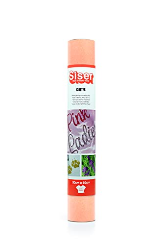Siser® Glitter Neon Graphefruit, 30 cm x 0,5 m, wärmeübertragbares Vinyl, Glitzer, zur Personalisierung von Textilien von SISER