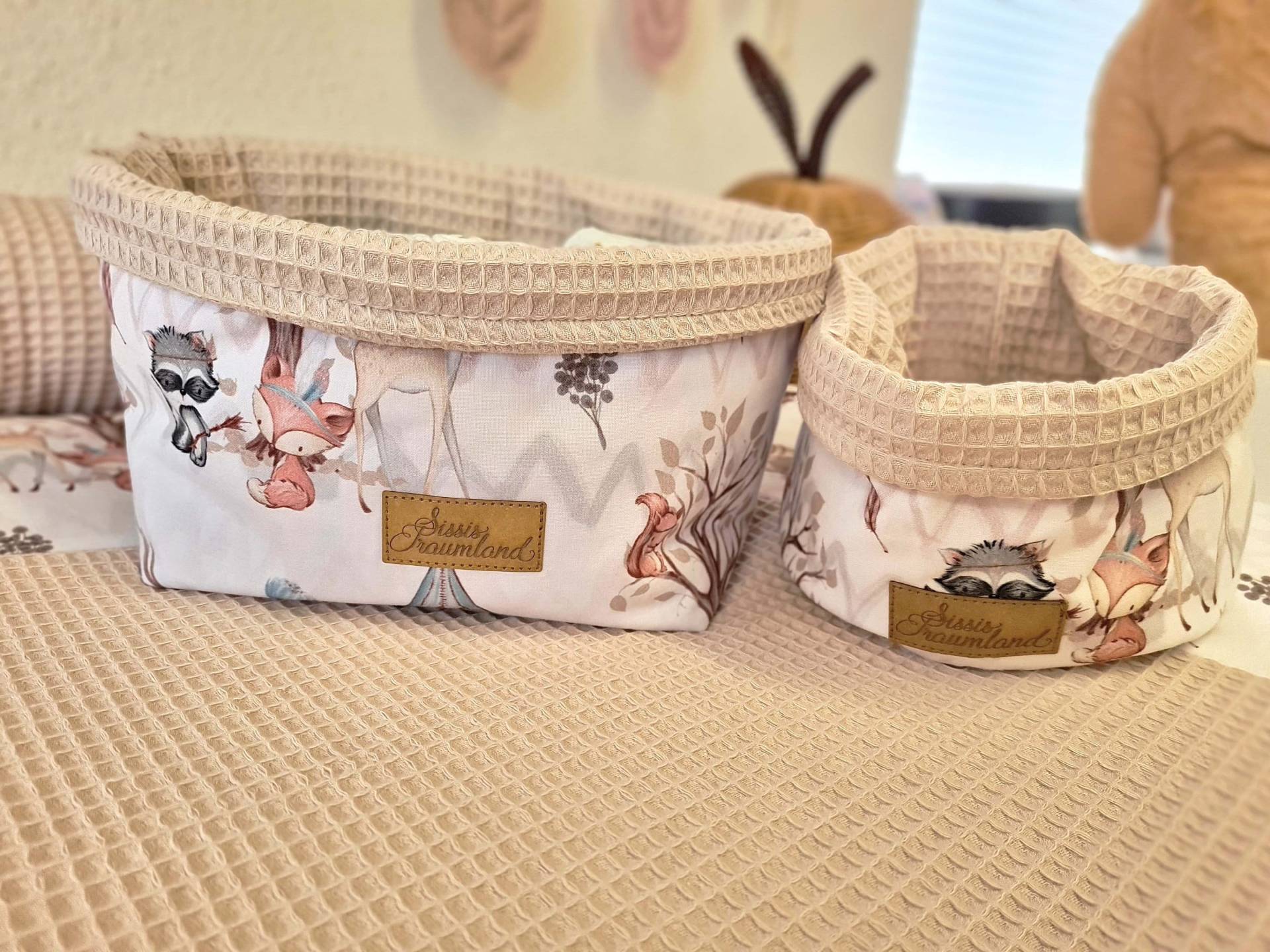 Utensilo Waldtiere Braun Waffel Beige Utensilo Waldtiere Braun Waffel Beige von SissisTraumland