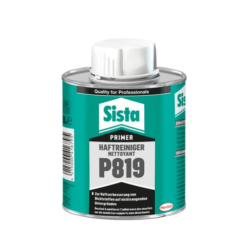 Sista P819 Haftprimer, zur Haftverbesserung von Dicht-und Klebstoffen auf nicht saugenden Untergründen und bei Kontakt von frischem Dicht-/Klebstoff mit bereits vorhandenen Dicht-/Klebstoffen, 6x250ml von Sista