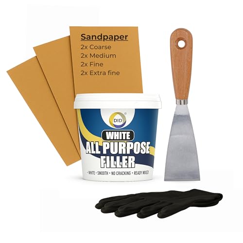 Wandfüller Reparaturset - Vorgemischter Riss- & Lochfüller mit Füllwerkzeug, Schleifpapier & Nitrilhandschuhen - DIY Wand & Decke Reparaturset für Innenwände, Putz, Trockenbau Wandfüller Reparaturset - Vorgemischter Riss- & Lochfüller mit Füllwerkzeug, Schleifpapier & Nitrilhandschuhen - DIY Wand & Decke Reparaturset für Innenwände, Putz, Trockenbau von SiteForge