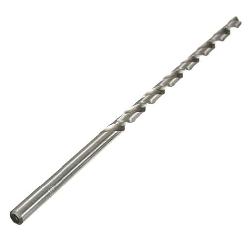 Spiralbohrer, 2 mm bis 5 mm Durchmesser, extra lang, HSS Spiralbohrer, gerader Schaft, 160 mm, für Holz, Metall, Kunststoff (4 mm) von Sitrda
