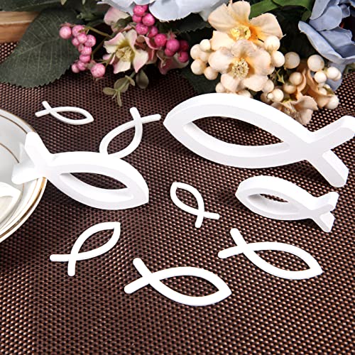 Holz Fisch Deko 96 PCS Siumir Holzdekorationen Streudeko Weiß Tischdekorationen für Taufe, Kommunion, Hochzeit Holz Fisch Deko 96 PCS Siumir Holzdekorationen Streudeko Weiß Tischdekorationen für Taufe, Kommunion, Hochzeit von Siumir