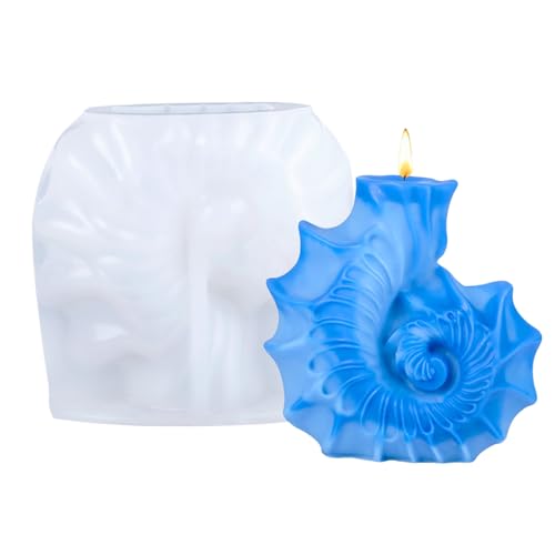 3D Muschel Kerzenform Duftkerze Silikonform Duftkerzen 3D Kerzengießform Kerzenform Ozeans Diffusor Stein Silikonform Silikonformen Gießformen Silikon Kerzenformen Zum Gießen Epoxidharz Formen von Siuwddee