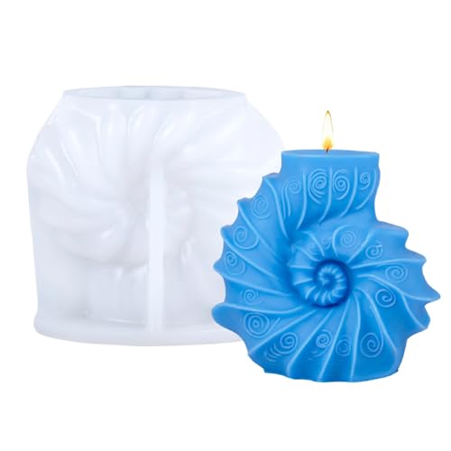 3D Muschel Kerzenform Duftkerze Silikonform Duftkerzen 3D Kerzengießform Kerzenform Ozeans Diffusor Stein Silikonform Silikonformen Gießformen Silikon Kerzenformen Zum Gießen Epoxidharz Formen von Siuwddee