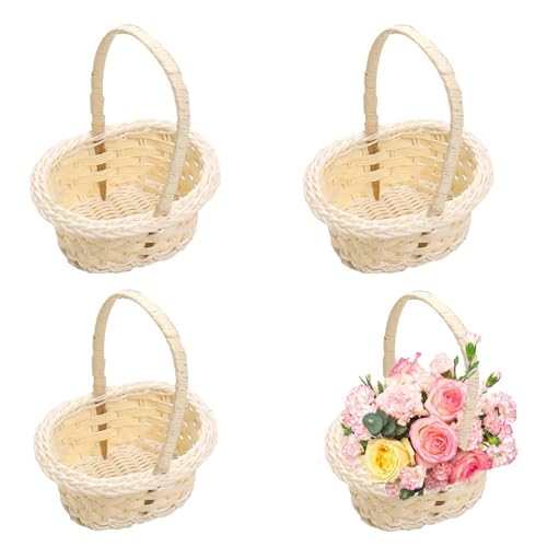 4 Stück Körbe Für Blumenmädchen Blumenkorb Hochzeit Blumenkinder Korb Mini Weiden Korb Blumenmädchen Körbchen Webkörbe Hochzeits Blumenkorb Mit Griff Für Tischdeko 4 Stück Körbe Für Blumenmädchen Blumenkorb Hochzeit Blumenkinder Korb Mini Weiden Korb Blumenmädchen Körbchen Webkörbe Hochzeits Blumenkorb Mit Griff Für Tischdeko von Siuwddee