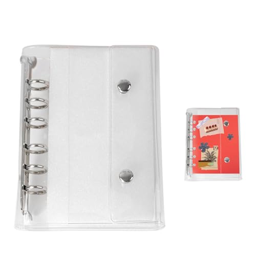 Siuwddee 6 Ring Binder Cover A6/- 6-Ring Klarsicht PVC Notizbuch Einlegeblatt Ordnerhülle - Ablageordner Für Journal Büro Schule Fotokarte Ticket Foto Kinder Erwachsene Siuwddee 6 Ring Binder Cover A6/- 6-Ring Klarsicht PVC Notizbuch Einlegeblatt Ordnerhülle - Ablageordner Für Journal Büro Schule Fotokarte Ticket Foto Kinder Erwachsene von Siuwddee