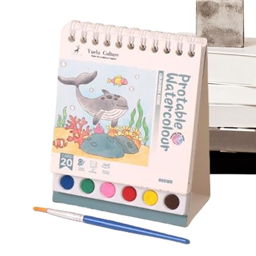 Siuwddee Aquarell Malbuch - Zeichenbuch Mit Pinsel - Pädagogisches Malbuch Mit Lernaktivitäten Für Vorschule Siuwddee Aquarell Malbuch - Zeichenbuch Mit Pinsel - Pädagogisches Malbuch Mit Lernaktivitäten Für Vorschule von Siuwddee