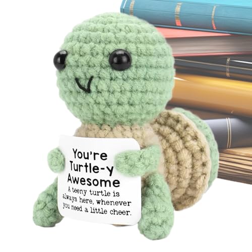 Siuwddee Häkel Schildkröte Puppe - Niedliche und gehäkelte inspirierende Schildkröte Figur,Kleines Inspirierendes Spielzeug, Lustiges Handwerksgeschenk Für Muttertag Siuwddee Häkel Schildkröte Puppe - Niedliche und gehäkelte inspirierende Schildkröte Figur,Kleines Inspirierendes Spielzeug, Lustiges Handwerksgeschenk Für Muttertag von Siuwddee