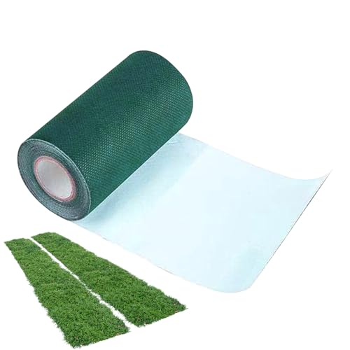 Siuwddee Künstliches Rasenband - Selbstklebendes Verbindungsband Für Kunstrasen | Haftfixierendes Grünes Band Zum Verbinden Und Befestigen Von Teppichverbindungen Im Außenbereich Garten Rasen von Siuwddee