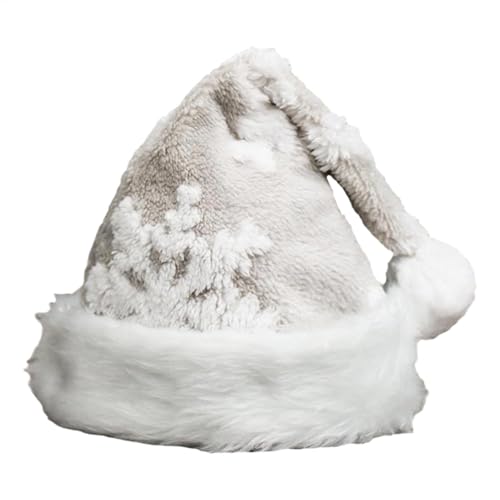 Siuwddee Schneeflocken-Weihnachtsmütze,Weihnachtsmütze mit Schneeflocken | Komfort-Weihnachtsmannmütze,Extra dicke Plüsch-Weihnachtsmütze für Silvester und Partys, Neujahrspartys, Dekorationszubehör Siuwddee Schneeflocken-Weihnachtsmütze,Weihnachtsmütze mit Schneeflocken | Komfort-Weihnachtsmannmütze,Extra dicke Plüsch-Weihnachtsmütze für Silvester und Partys, Neujahrspartys, Dekorationszubehör von Siuwddee
