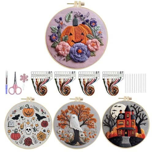 Siuwddee Stick-Set Halloween - Gruselige -Motive Stick-Set - Mit Anleitung Für Frauen Männer Kinder Familie Freunde Siuwddee Stick-Set Halloween - Gruselige -Motive Stick-Set - Mit Anleitung Für Frauen Männer Kinder Familie Freunde von Siuwddee