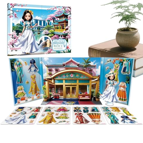 Siuwddee Verkleidungsspiele für Kinder,Prinzessin magnetische Verkleidungsaufkleber Papierpuppe | Puzzlespiel Rollenspiel Geschenk Kinder Mädchen Reise Unterricht Haus Auto Siuwddee Verkleidungsspiele für Kinder,Prinzessin magnetische Verkleidungsaufkleber Papierpuppe | Puzzlespiel Rollenspiel Geschenk Kinder Mädchen Reise Unterricht Haus Auto von Siuwddee