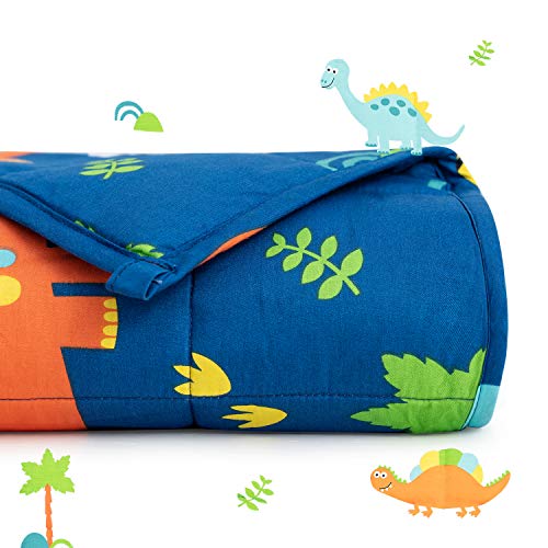 Sivio Gewichtsdecke, 1,4 kg, 90x120 cm, Therapiedecke Schlafhilfe Stressabbau, 100% Natürliche Baumwolle, Hypoallergene Glasperlen, Blaue Dinosaurier Sivio Gewichtsdecke, 1,4 kg, 90x120 cm, Therapiedecke Schlafhilfe Stressabbau, 100% Natürliche Baumwolle, Hypoallergene Glasperlen, Blaue Dinosaurier von Sivio