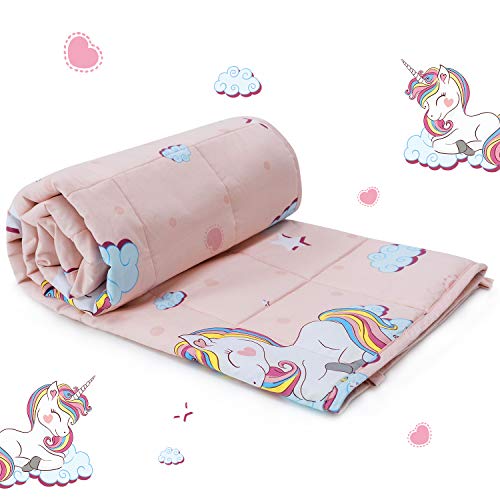 Sivio Gewichtsdecke, 1,4 kg, 90x120 cm, Therapiedecke Schlafhilfe Stressabbau, 100% Natürliche Baumwolle, Hypoallergene Glasperlen, Pinkes Einhorn Sivio Gewichtsdecke, 1,4 kg, 90x120 cm, Therapiedecke Schlafhilfe Stressabbau, 100% Natürliche Baumwolle, Hypoallergene Glasperlen, Pinkes Einhorn von Sivio