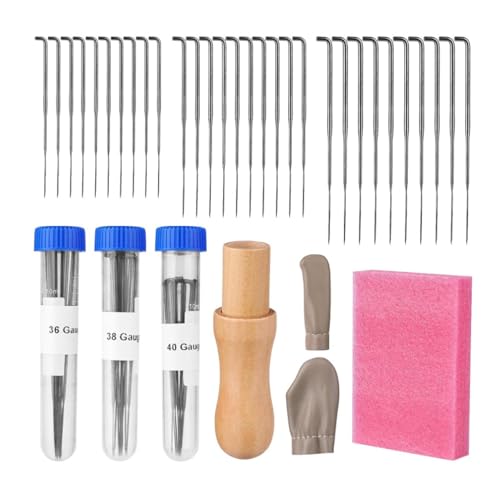 Filznadeln Set, Nadelfilz Set, Filznadel Filznadeln zum trockenfilzen in 3 Größen Nadelgriffe aus Holz Nadelflaschen Schaumstoffpolster Fingerbett Wollfilzwerkzeug Set Filznadeln Set, Nadelfilz Set, Filznadel Filznadeln zum trockenfilzen in 3 Größen Nadelgriffe aus Holz Nadelflaschen Schaumstoffpolster Fingerbett Wollfilzwerkzeug Set von Sivono