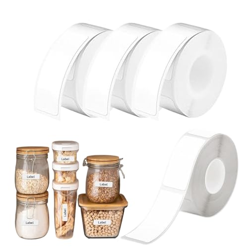 4 Rollen Etikettierer,12 x 40 mm Klebeband für Etikettierer,Etiketten Selbstklebend zum Beschriften, Thermoetiketten, Klebeband für Etikettierer P15/P12/P11/D30/L12, 160 Etiketten/Rolle– Weiß 4 Rollen Etikettierer,12 x 40 mm Klebeband für Etikettierer,Etiketten Selbstklebend zum Beschriften, Thermoetiketten, Klebeband für Etikettierer P15/P12/P11/D30/L12, 160 Etiketten/Rolle– Weiß von Sivono