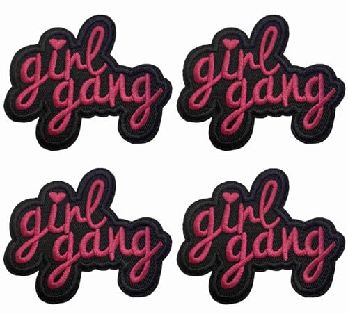 4 Stück Schwarz Rot Girl Gang Girl Women Style Iron on / Sew on Patch 4 Stück Schwarz Rot Girl Gang Girl Women Style Iron on / Sew on Patch von Siwenjiang