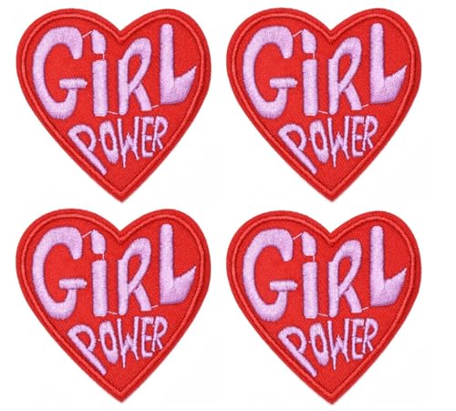 4 x Girl Power Stickerei-Aufnäher zum Aufbügeln oder Aufnähen 4 x Girl Power Stickerei-Aufnäher zum Aufbügeln oder Aufnähen von Siwenjiang