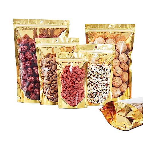 Geruchsdichte Beutel mit transparentem Frontfenster, 6,3 x 9,5 + 7,6 cm, wiederverschließbare Stand-up-Lebensmittel-Aufbewahrungsbeutel, Verpackungsfolie, Mylar-Beutel für kleine Unternehmen Geruchsdichte Beutel mit transparentem Frontfenster, 6,3 x 9,5 + 7,6 cm, wiederverschließbare Stand-up-Lebensmittel-Aufbewahrungsbeutel, Verpackungsfolie, Mylar-Beutel für kleine Unternehmen von SixWeKit