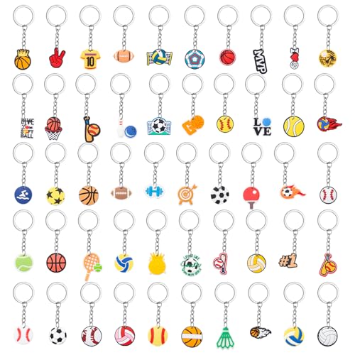 Sixfolo 50 Stück Sport SchlüSselanhänger Kinder Basketball SchlüSselanhänger Party Mitgebsel Mini FußBall SchlüSselanhänger Cartoon PVC Keychains für Sport Thema Party und Kindergeburtstag Sixfolo 50 Stück Sport SchlüSselanhänger Kinder Basketball SchlüSselanhänger Party Mitgebsel Mini FußBall SchlüSselanhänger Cartoon PVC Keychains für Sport Thema Party und Kindergeburtstag von Sixfolo
