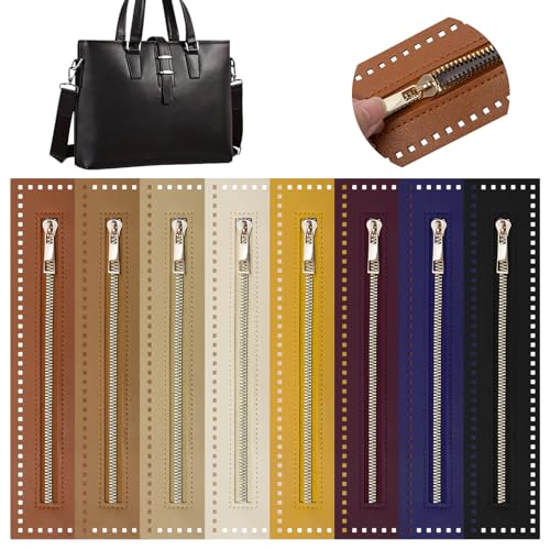 Sixfolo 8 Stück PU Leder Reißverschluss 27 cm Leder Reißverschluss Rahmen zum Nähen 8 Farben reißverschluss mit Löchern zum Häkeln für DIY Geldbeutel,Handtaschen,Taschenzubehör Sixfolo 8 Stück PU Leder Reißverschluss 27 cm Leder Reißverschluss Rahmen zum Nähen 8 Farben reißverschluss mit Löchern zum Häkeln für DIY Geldbeutel,Handtaschen,Taschenzubehör von Sixfolo