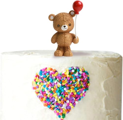 Bär Figur, 3D Bär Mini Figuren Tortendeko Geburtstag Niedlich Miniatur Figur Tiere Cake Decoration Für Kinder Jungen Mädchen Geburtstagsfeier Baby Shower Vorräte Bär Figur, 3D Bär Mini Figuren Tortendeko Geburtstag Niedlich Miniatur Figur Tiere Cake Decoration Für Kinder Jungen Mädchen Geburtstagsfeier Baby Shower Vorräte von Sixfox