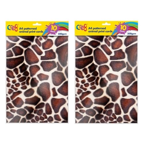 A4 gemusterter Tierdruck-Karton, 20 Blatt A4 gemusterter Tierdruck-Karton, 20 Blatt von Sixstore