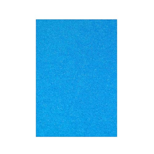 Glitzerpapier, A4, 250 g/m², Glitzer-Karton, gemischte Farben, Glitzer-Karton, A4, Glitzerkarton, Bastelkarte für Bastelarbeiten, Dekoration (Hellblau), 10 Stück von Sixstore