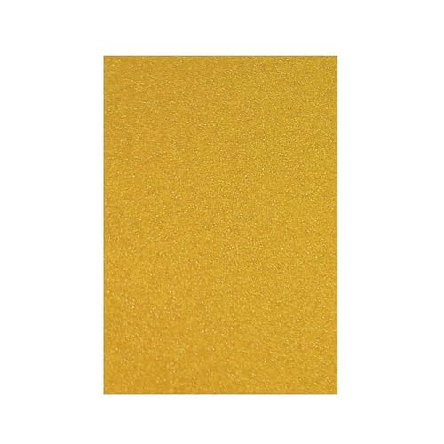 Glitzerpapier, A4, 250 g/m², Glitzer-Karton, gemischte Farben, Glitzerkarton, A4, Glitzerkarton, Bastelkarte für Bastelarbeiten, Dekoration (Gold) von Sixstore