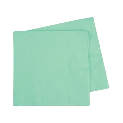 Happium 20 Stück grüne Mint-Pastell-Einwegservietten, Servietten, Papierservietten, Partyzubehör, Tischdekoration für Geburtstagsfeier, Kindertag, 33 x 33 cm Happium 20 Stück grüne Mint-Pastell-Einwegservietten, Servietten, Papierservietten, Partyzubehör, Tischdekoration für Geburtstagsfeier, Kindertag, 33 x 33 cm von Sixstore