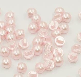 Knöpfe rund gewölbt, 12 mm, 50 Stück (Baby Pink) von Sixstore