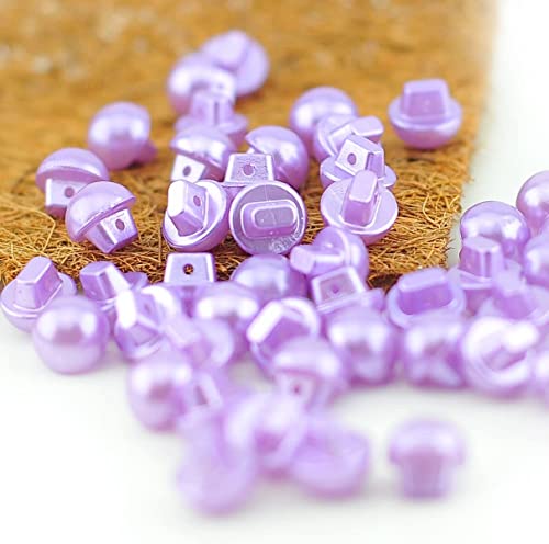 Sixstore 12 mm Knöpfe, rund, gewölbt, Nähen, 50 Stück, Kunstperlen, Baby-Knöpfe für Strickjacken, halbrunde Strickknöpfe, dekorative Knöpfe für Hemdrock, Lila Sixstore 12 mm Knöpfe, rund, gewölbt, Nähen, 50 Stück, Kunstperlen, Baby-Knöpfe für Strickjacken, halbrunde Strickknöpfe, dekorative Knöpfe für Hemdrock, Lila von Sixstore