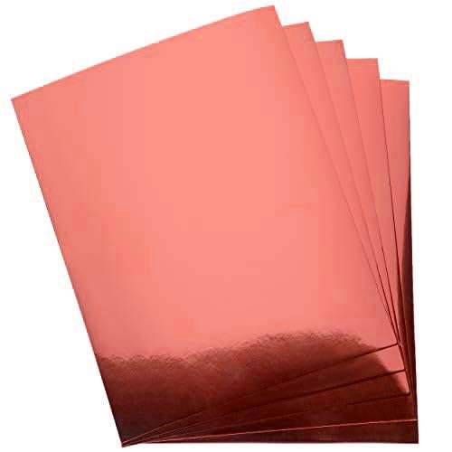Sixstore 20 Blatt A4 Metallic-Karton, 250 g/m², Bastelbedarf für Kinder, ideal für Bastelaktivitäten und Dekorationsherstellung (rot) von Sixstore