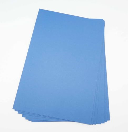 Sixstore A4 Tonpapier, Karton, 50 Blatt, echt 200 g/m², Basteln und Dekorieren, Kunstpapier (297 x 210 mm) (dunkelblau) von Sixstore