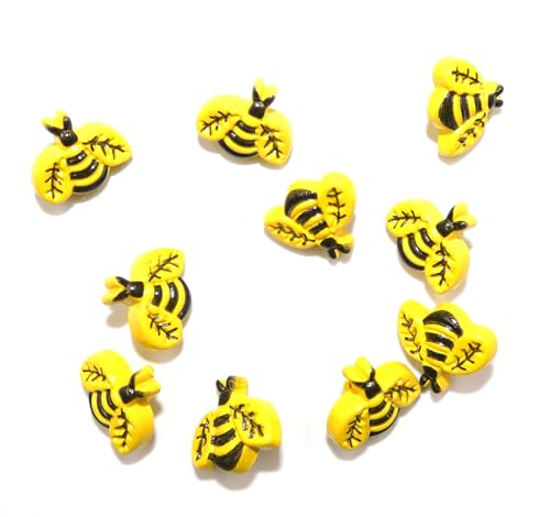 Sixstore Dekorative Hummel-Knöpfe, 10 Stück, Gelb und Schwarz, 18 mm, Bienenknopf, Nähen, Stricken, kleine Bastelverzierungen Sixstore Dekorative Hummel-Knöpfe, 10 Stück, Gelb und Schwarz, 18 mm, Bienenknopf, Nähen, Stricken, kleine Bastelverzierungen von Sixstore