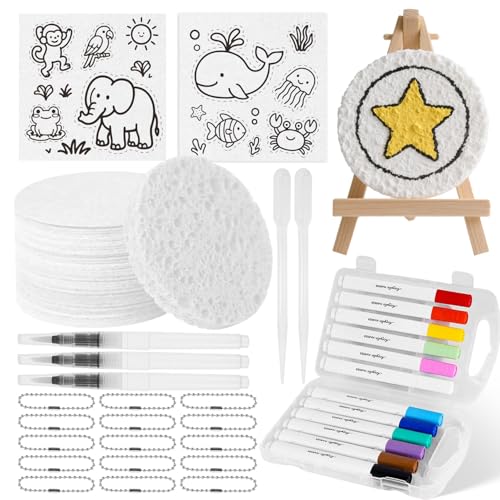 10 Magische Schwammpapier Magic Puffy Paint 3D Schaumstoff Leinwand 2 Tierische Malpapier 12 Permanente Stylos 3 Pinseln 2 Pipetten Staffelei Klein 15 Perlenketten Ideal für DIY und Malerei 10 Magische Schwammpapier Magic Puffy Paint 3D Schaumstoff Leinwand 2 Tierische Malpapier 12 Permanente Stylos 3 Pinseln 2 Pipetten Staffelei Klein 15 Perlenketten Ideal für DIY und Malerei von Siyrdxcbt