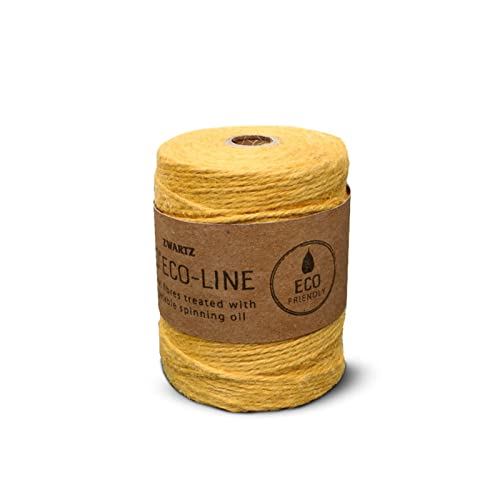 Sizo 150m Jute-Schnur Kordel - 3mm Dick (Gelb) von Homry