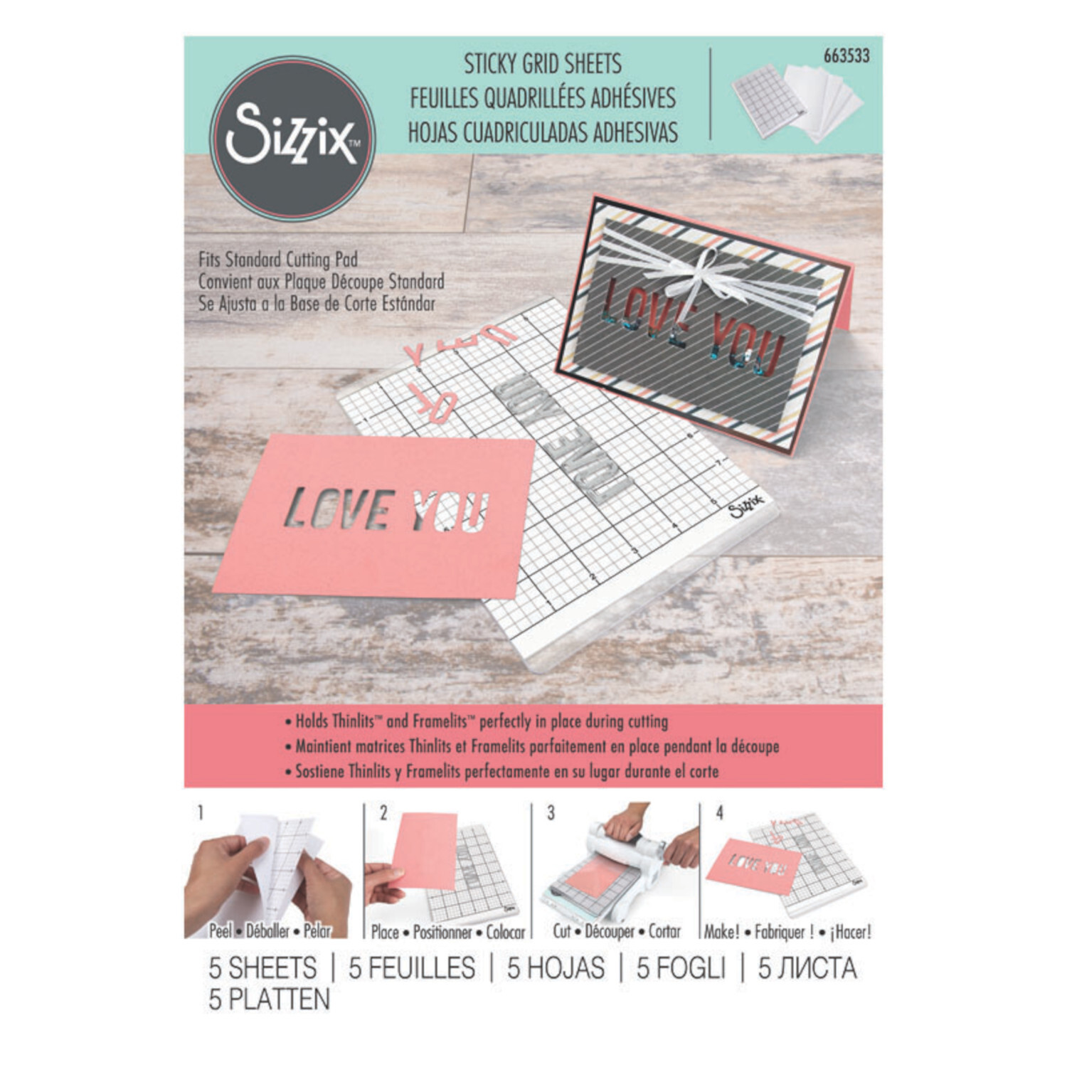 Accessory Stick Grid Sheets 5 Stück Accessory Stick Grid Sheets 5 Stück von Sizzix