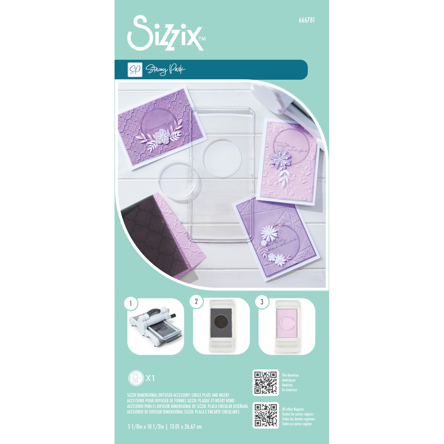Dimensional Diffuser Accessory Circle Plate and Insert von Sizzix