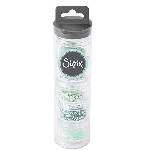 Essentielle Pailletten und Perlen grünen Tee herstellen, 5 Stück Essentielle Pailletten und Perlen grünen Tee herstellen, 5 Stück von Sizzix